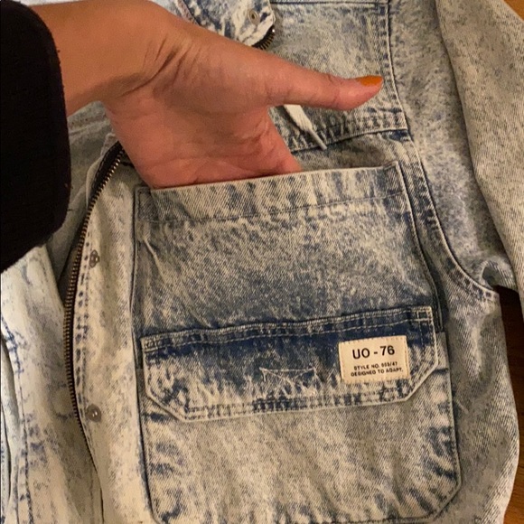 Urban Outfitters BDG Acid Wash Bomber Jacket - Picture 3 of 9